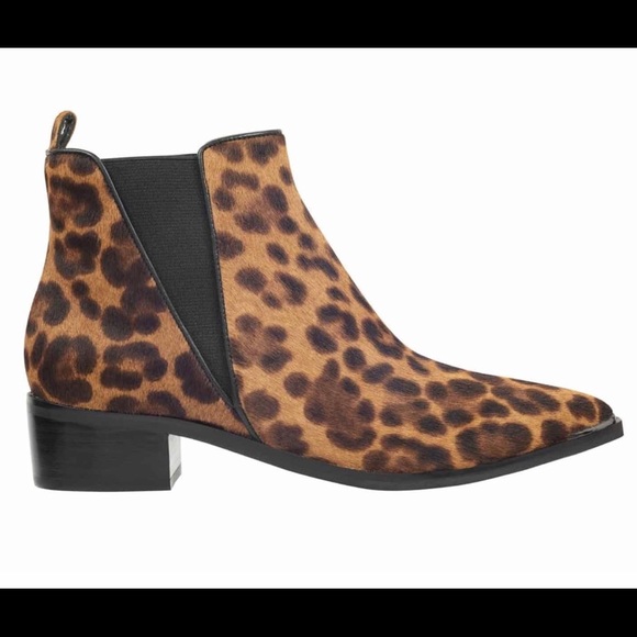 ๐NWT Marc Fisher Calf Hair Leopard Bootie 8.5 - Picture 5 of 12